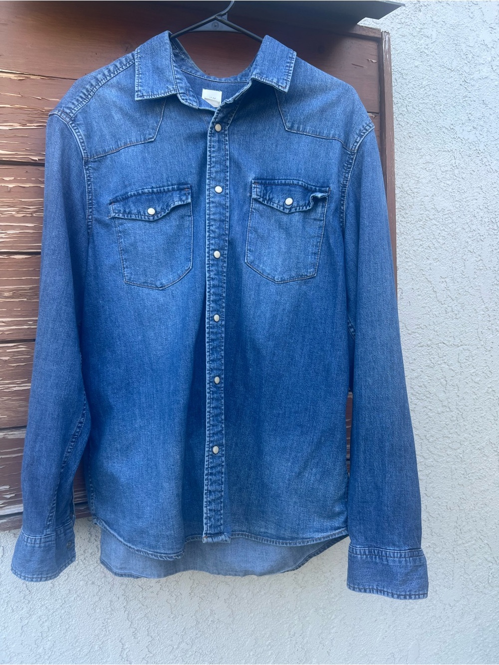 H&M Chambray Denim Shirt – Size Large